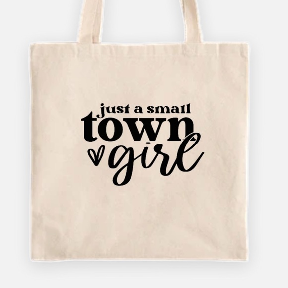 Just a small town girl tote bag - Picture 1 of 1